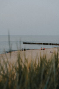 Plaża, morze, ludzie, spokój, natura